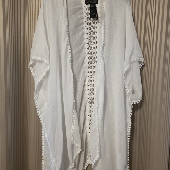 Rachel Zoe Other - Rachel Zoe White Swim Coverup with Lace Trim